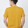 Kaos Polos Pria Warna Mustard - Gambar 3
