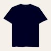 Kaos Polos V-Neck Biru Dongker