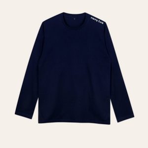 Kaos Polos Navy / Biru Dongker Lengan Panjang