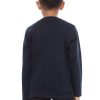 Kaos Polos Anak Lengan Panjang Biru Dongker - Gambar 3