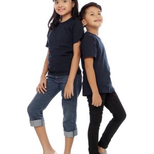 Kaos Polos Anak Warna Biru Dongker