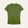 Kaos Polos Slimfit Wanita Warna Hijau Army