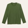 Kaos Polos Hijau Army Lengan Panjang