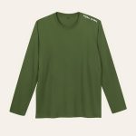 Kaos Polos Hijau Army Lengan Panjang