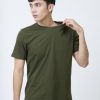 Kaos Polos Pria Hijau Army - Gambar 2