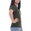 Kaos Polos Anak Warna Hijau Army - Gambar 2