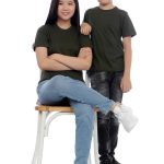 Kaos Polos Anak Warna Hijau Army