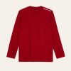 Kaos Polos Merah Lengan Panjang