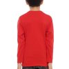 Kaos Polos Anak Lengan Panjang Warna Merah - Gambar 3