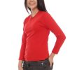 Kaos Polos Anak Lengan Panjang Warna Merah - Gambar 2