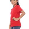 Kaos Polos Anak Warna Merah - Gambar 2