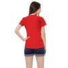 Kaos Polos Wanita Warna Merah - Gambar 3
