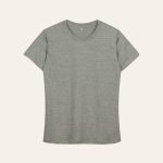 Kaos Polos Slimfit Wanita Warna Abu Misty