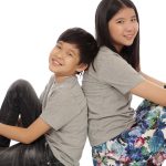 Kaos Polos Anak Warna Abu Misty