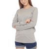 Kaos Polos Wanita Lengan Panjang Abu Misty
