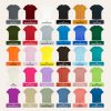 Kaos Polos Slimfit Wanita Warna Kuning Muda - Gambar 3