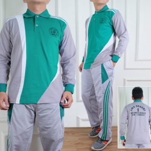 Baju Olahraga SMA 1 Sablon Logo dan Tulisan
