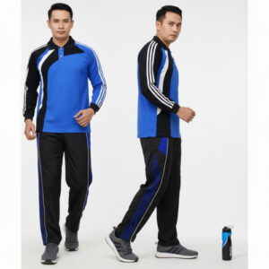 Setelan Kaos Training Olahraga Warna Benhur Hitam