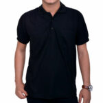 Kaos Polo Hitam Polos