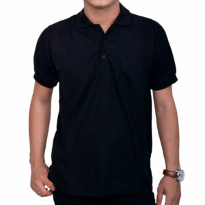 Kaos Polo Hitam Polos