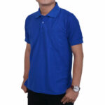 Kaos Polo Biru Benhur Polos