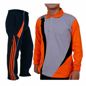 Seragam Olahraga Model Terbaru Warna Abu Orange