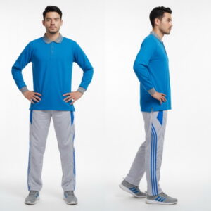Setelan Kaos Olahraga Polos Warna Turkis Abu
